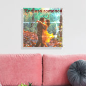 Twee harten, één ziel" canvas afdruk (Insitu (Woonkamer))