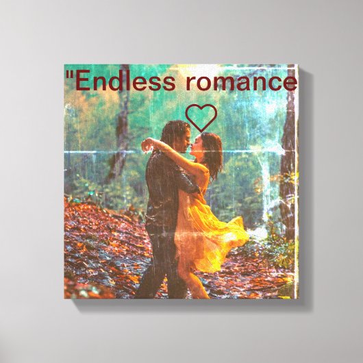 Twee harten, één ziel" canvas afdruk (Voorkant)