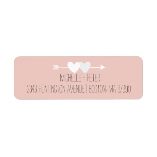 Twee harten etiket (Voorkant)