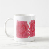 TWEË HARTEN GEBREID Witte Mok (Links)