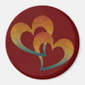 twee harten geliefden   magneet (Voorkant)