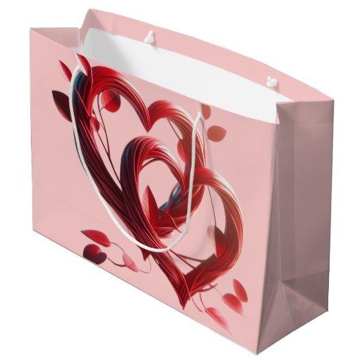 Twee harten groot cadeauzakje (Achterkant Gekanteld)