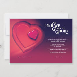 twee harten hebben en vasthouden, aankondiging