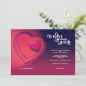 twee harten hebben en vasthouden, aankondiging (Staand voorkant)