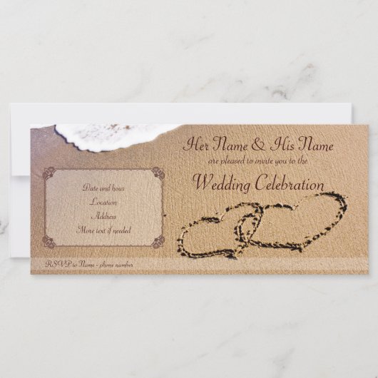 Twee harten in de zand (Voorkant)