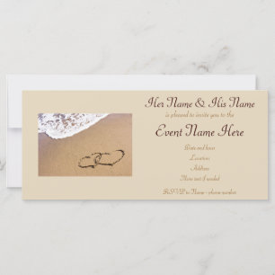 Twee harten in de zand