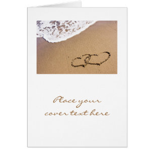 Twee harten in de zand