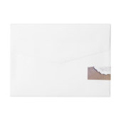 Twee harten in de zand adreslabel wikkel (Achterkant)