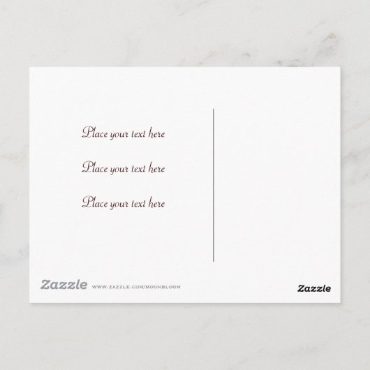 Twee harten in de zand briefkaart (Achterkant)