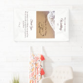 Twee harten in de zand spandoek (Insitu)