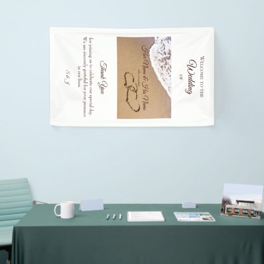 Twee harten in de zand spandoek (Beurs)