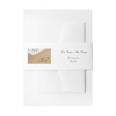 Twee harten in de zand uitnodigingen wikkel (Voorkant Voorbeeld)