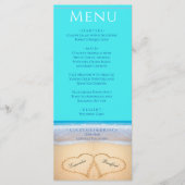 Twee harten in het Blauwgroen blauwe menu van de B (Voorkant)