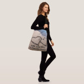 Twee harten in het zand Custom All Over Print Bag Crossbody Tas (Op model)