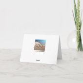 Twee Harten in het Zand Notecards Bedankkaart (Achterkant)