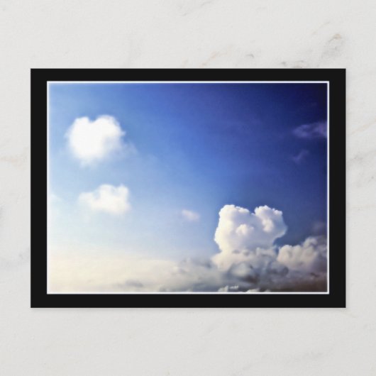 Twee harten in hetzelfde Sky-Briefkaart Briefkaart (Voorkant)