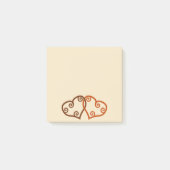 Twee harten ingewikkeld post-it® notes (Voorkant)
