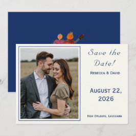 Twee Harten Katholieke Platte Save The Date Kaart