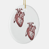 Twee harten keramisch ornament (Rechts)