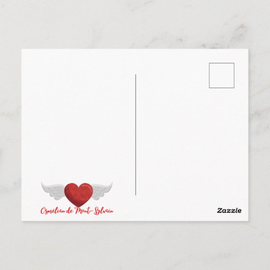 Twee harten - Koningin en Koning Briefkaart (Achterkant)