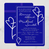 Twee harten kruisverhoor voor religie kaart (Voorkant / Achterkant)