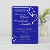 Twee harten kruisverhoor voor religie kaart (Staand voorkant)