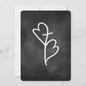 Twee harten kruisverhoor voor religie kaart (Achterkant)