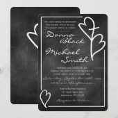 Twee harten kruisverhoor voor religie kaart (Voorkant / Achterkant)