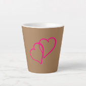Twee harten latte Mok (Voorkant)