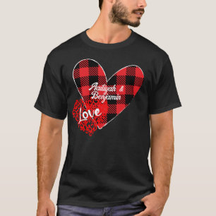 Twee harten Liefde personaliseren T-Shirt