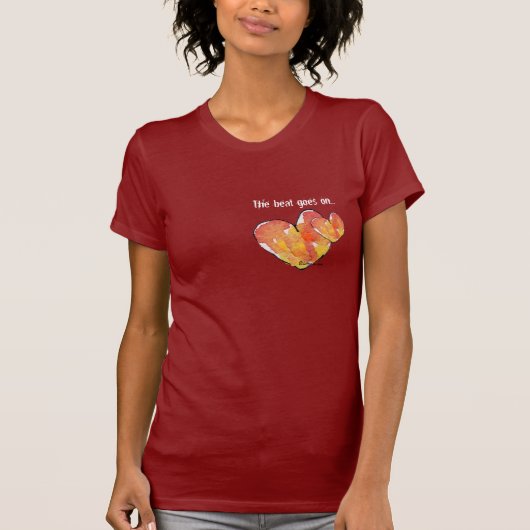 Twee harten liefdesT-shirt T-shirt (Voorkant)