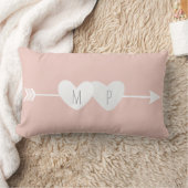 Twee harten lumbaal kussen (Deken)