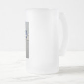 Twee harten matglas bierpul (Voorkant rechts)