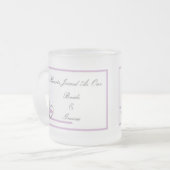 Twee harten Mok Paars (Voorkant links)