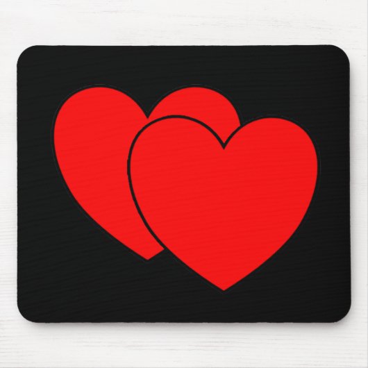 Twee Harten Mousepad Muismat (Voorkant)