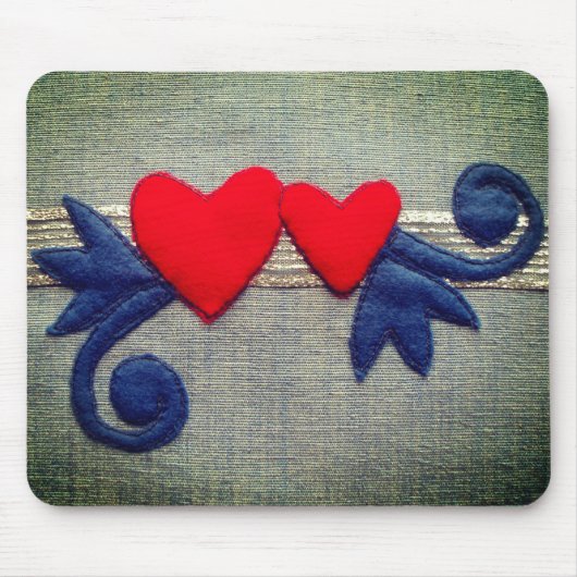Twee harten muismat (Voorkant)