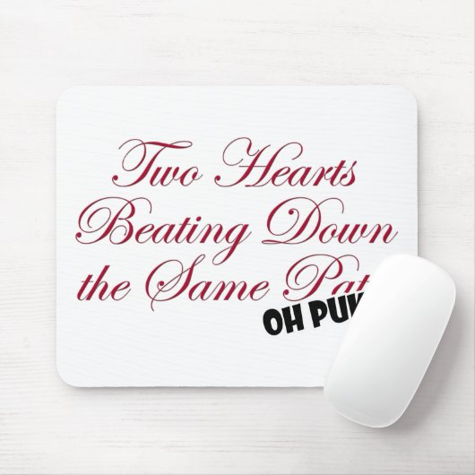 Twee harten muismat (Met muis)