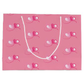 Twee harten ontmoeten elkaar als één groot cadeauzakje (Achterkant)