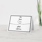 TWEE HARTEN ONTMOETEN ELKAAR, EN DAN MARRAIGE KAAR FEESTDAGEN KAART (Voorkant)