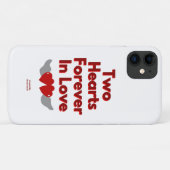 Twee harten ooit in de liefde van Apple iPhone 11 Case-Mate iPhone Case (Achterkant (horizontaal))