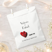 Twee harten op maat dank u bedankzakje (Geknipt)