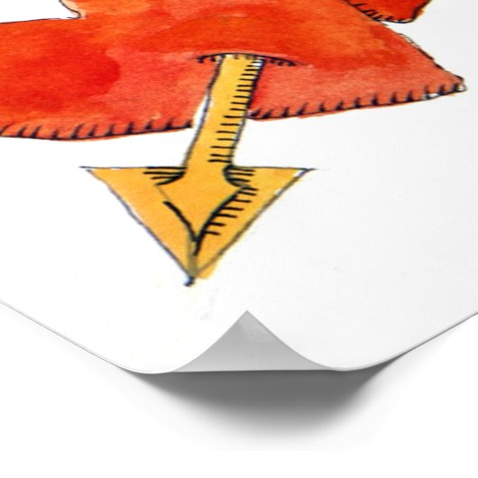 Twee harten - pijl 2011 poster (Hoek)