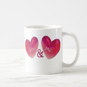 Twee harten Romantisch Koffiemok