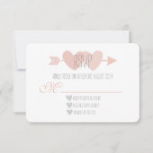 Twee harten RSVP (Voorkant)