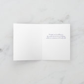 Twee harten Rustic Powder Blue Weddenschap Bedankt (Binnen)