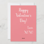 Twee harten samen met metallisch goud, lichtroze feestdagenkaart (Achterkant)