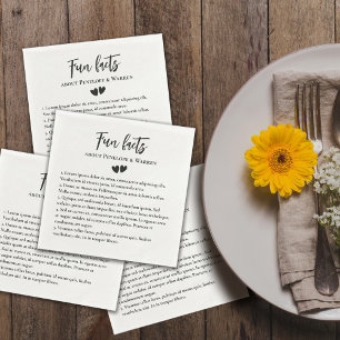 Twee Harten Schattige Romantische Leuke Feiten Tro Servet