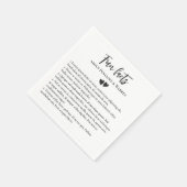 Twee Harten Schattige Romantische Leuke Feiten Tro Servet (Hoek)