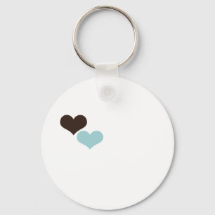 Twee harten sleutelhanger