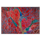 Twee harten snijplank (Voorkant)